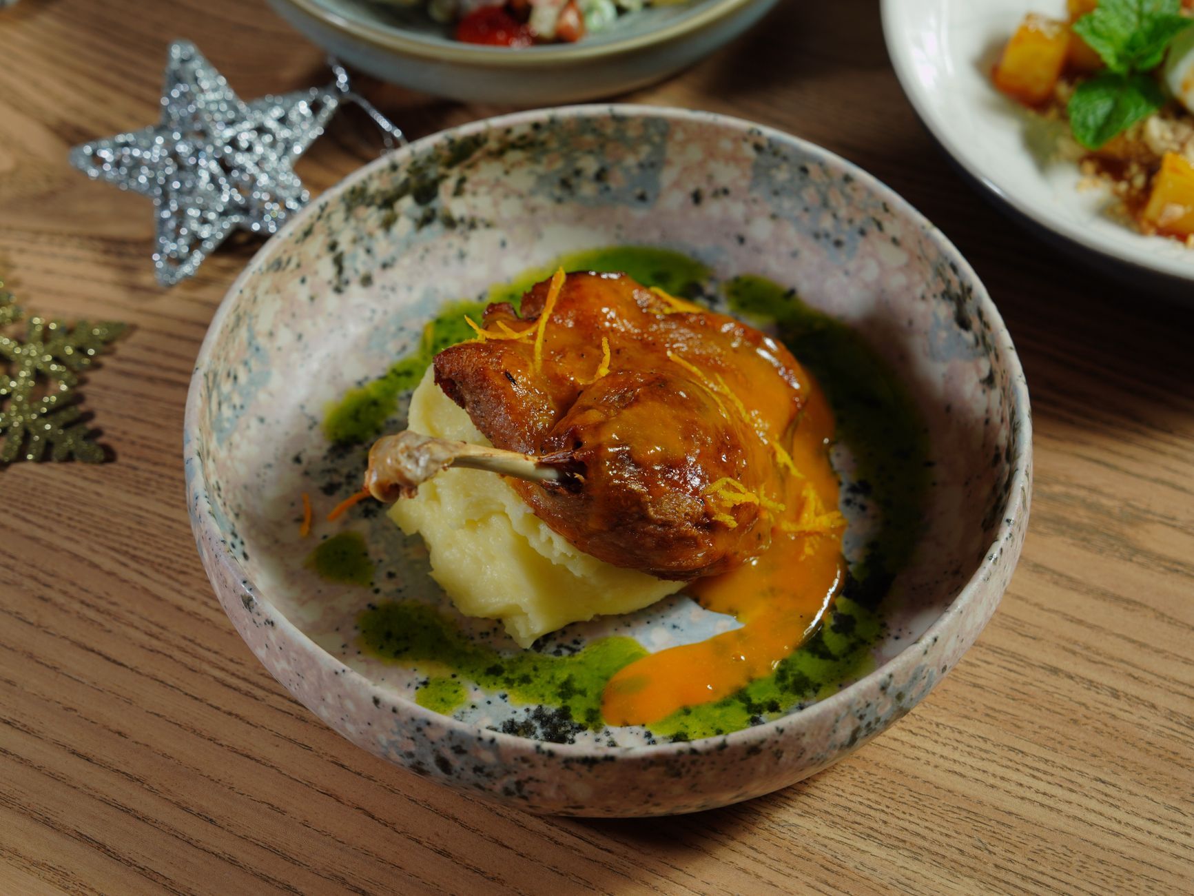 Le Planteur signature dish plated