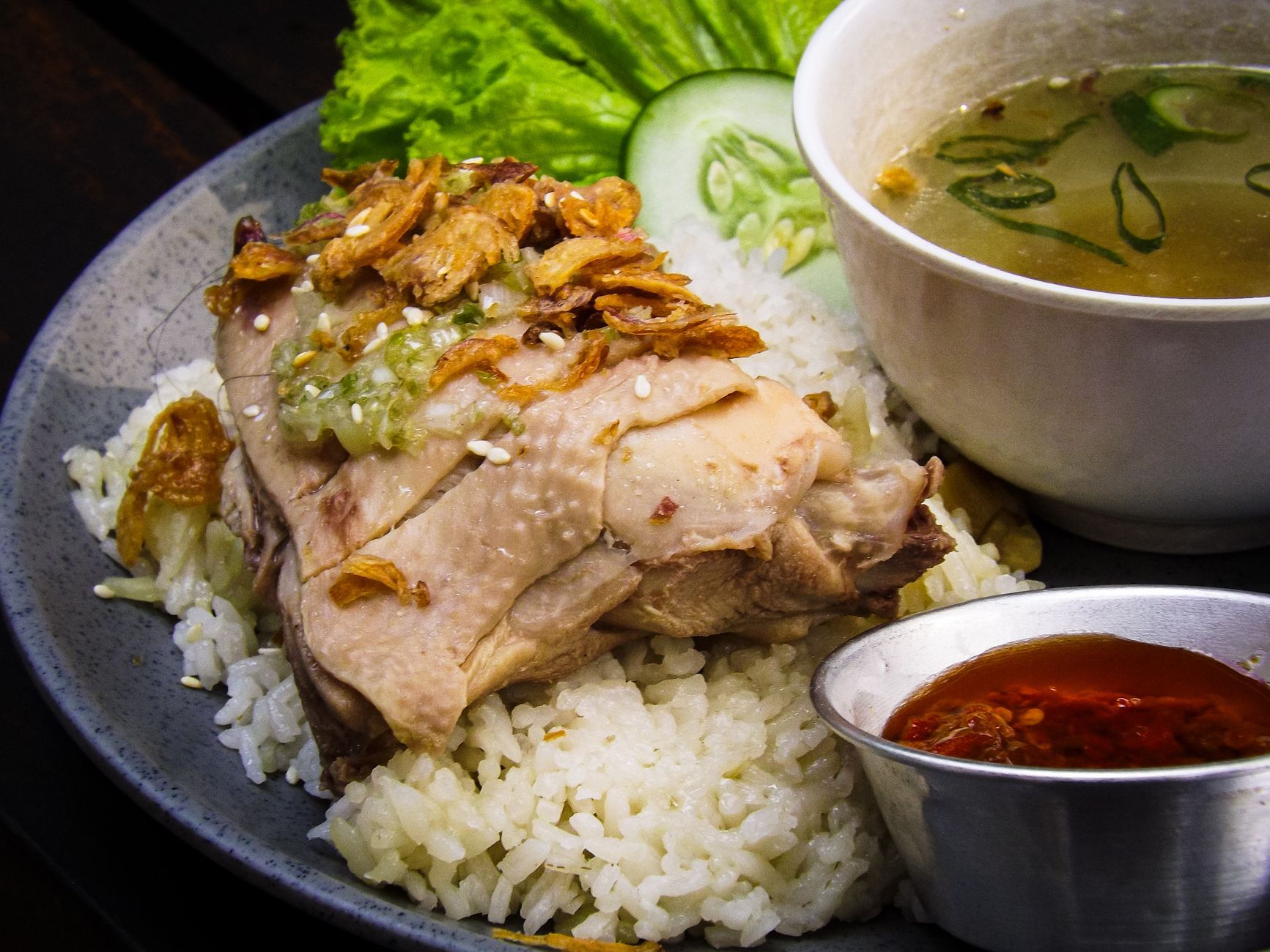 Authentic Hainanese Chicken Rice at Tian Tian Hainanese Chicken Rice Singapore Singapore hidden gem Singaporean Hawker